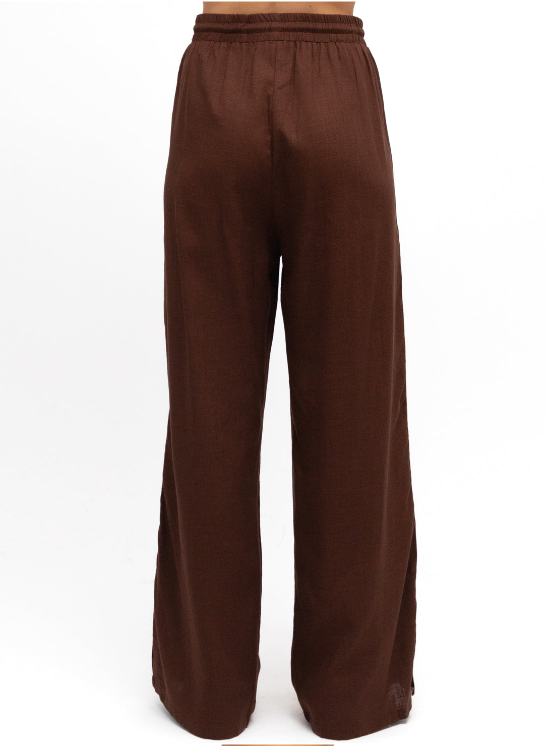 Chocolate with White Stripe Racer Pant