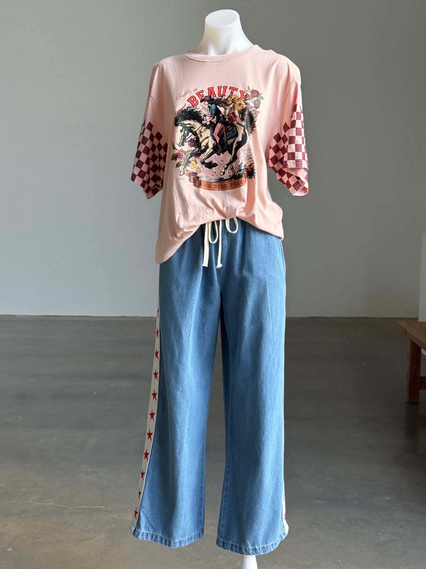 Stellar Wide Leg Denim Pant