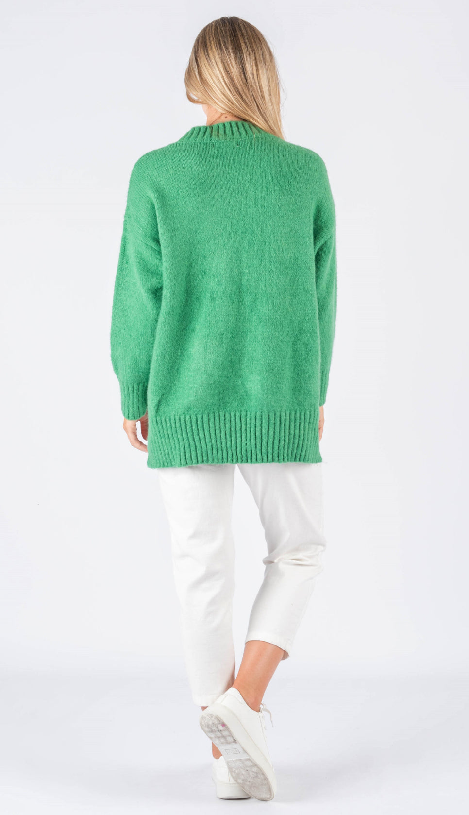 Chloe Green Crew Neck Knit