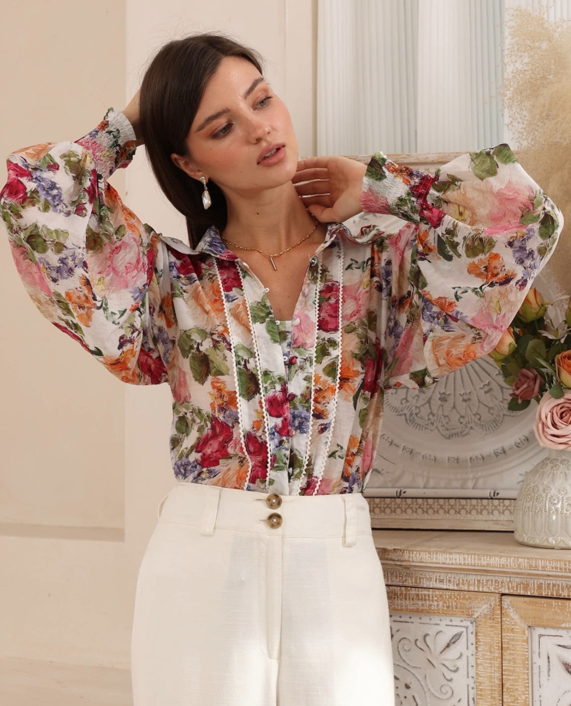 Floral Elizabeth Blouse