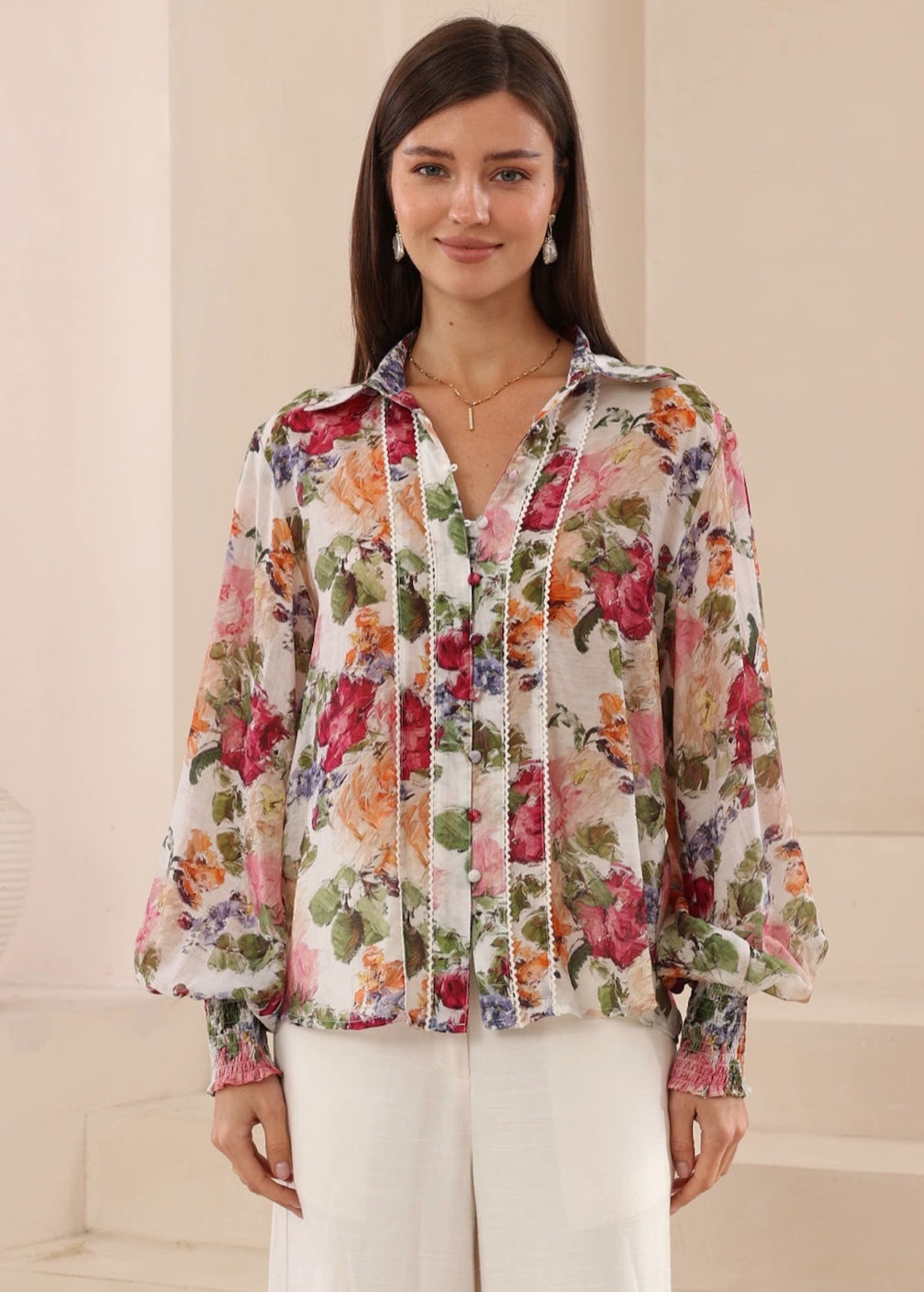 Floral Elizabeth Blouse