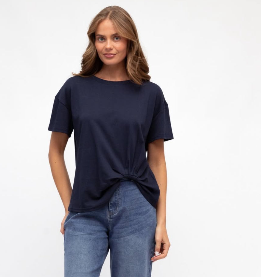 Tuck Navy T-Shirt