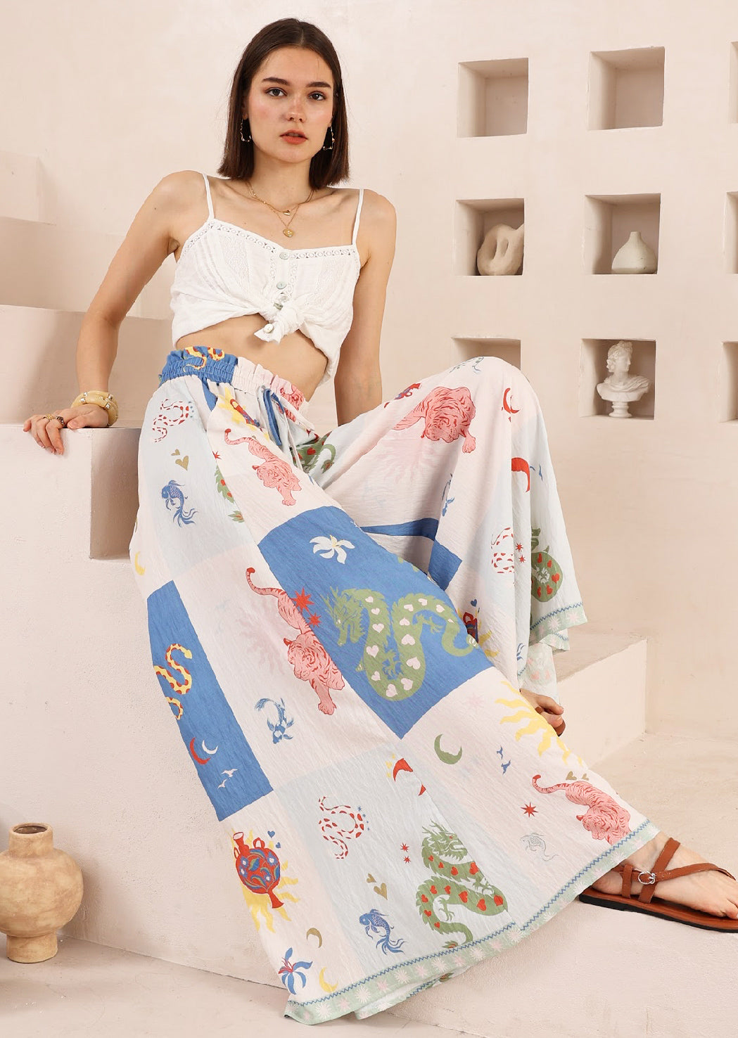 Easy Tiger Print Pants