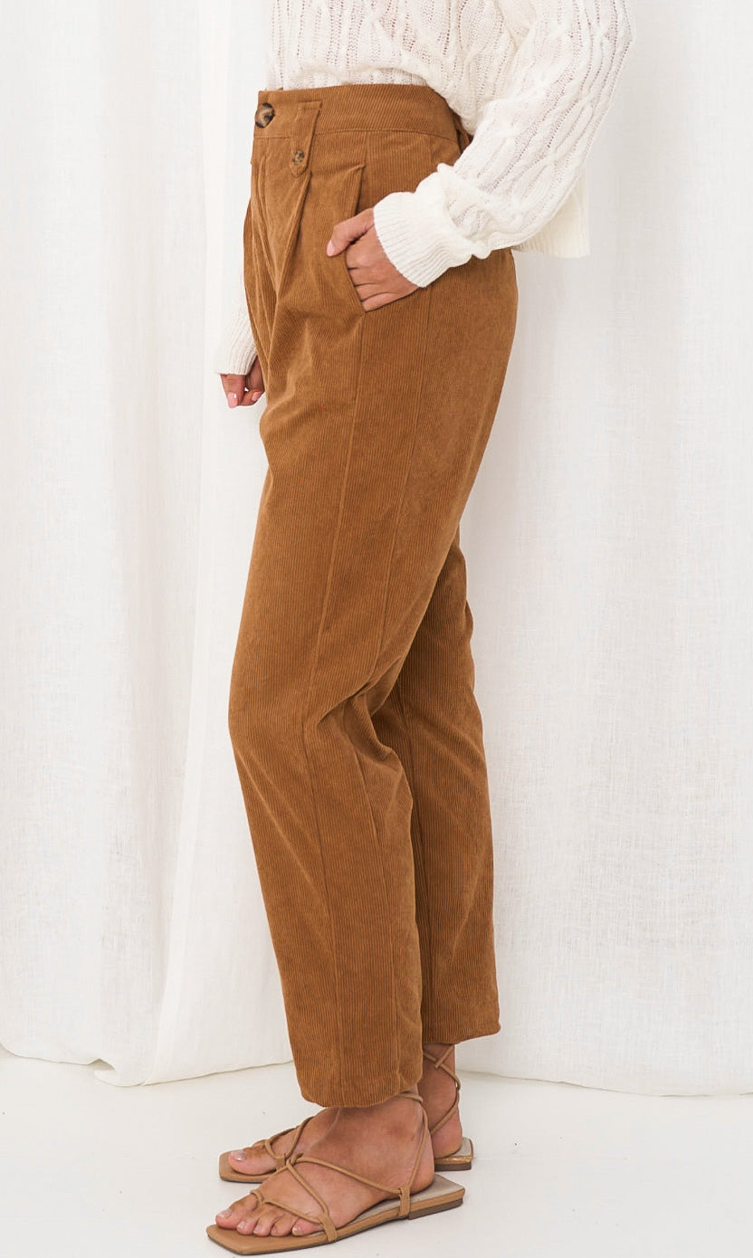 Missy Corduroy Tan Pant
