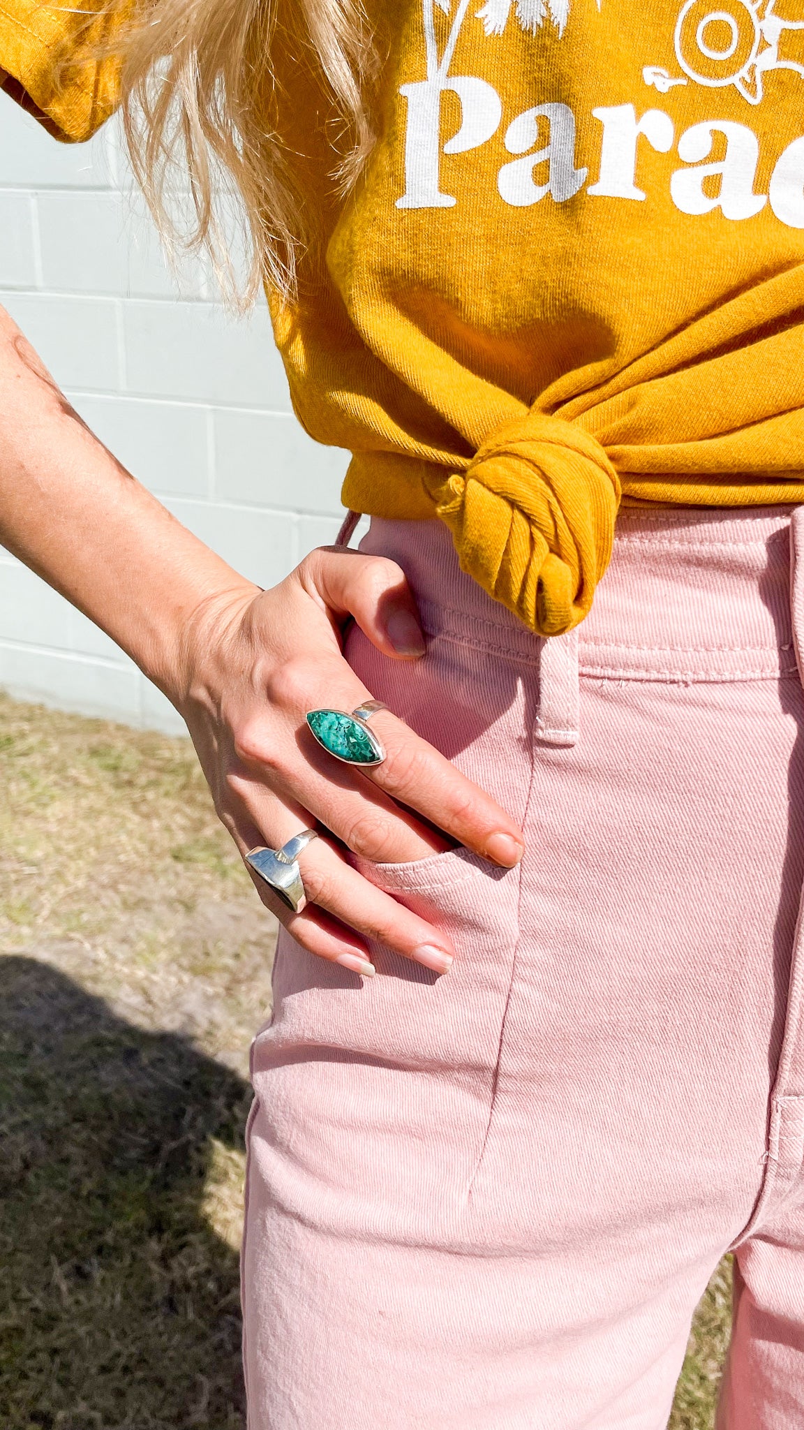 Chrysocolla Malachite Ring