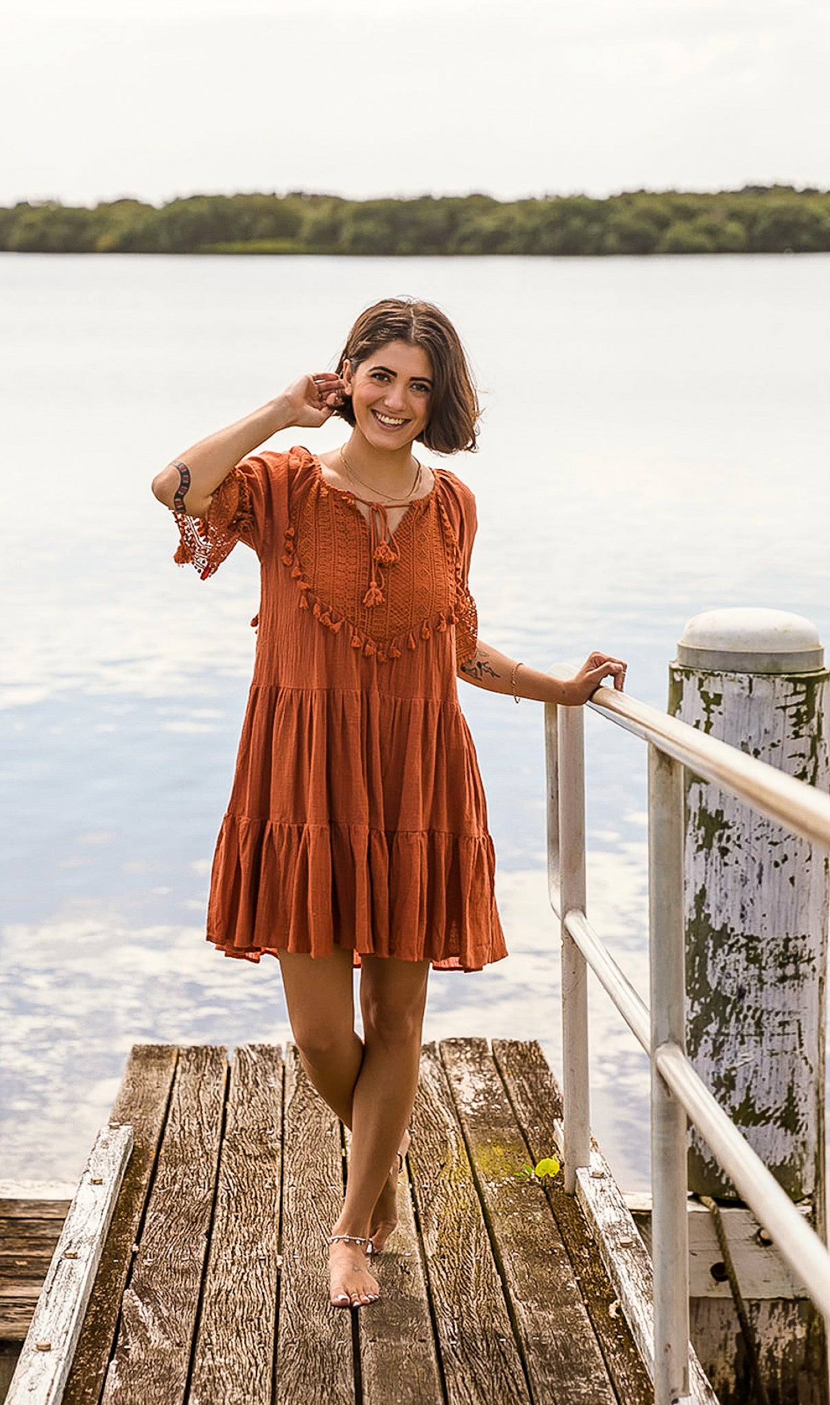 Felicity Dress Rust