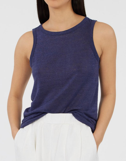 Aceline Sea Linen Tank