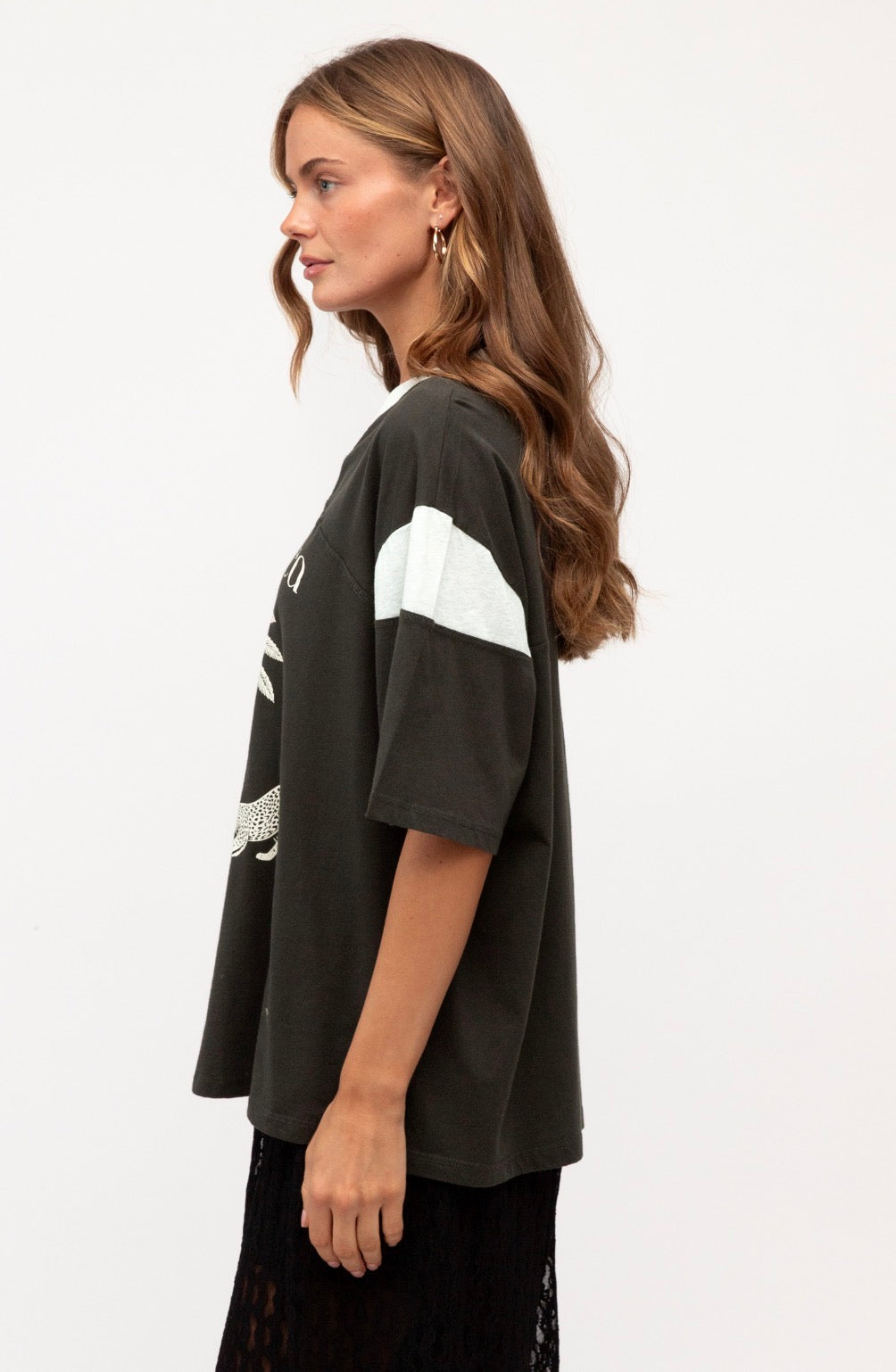 Costa Rica Vintage Black Oversized Vintage Tee