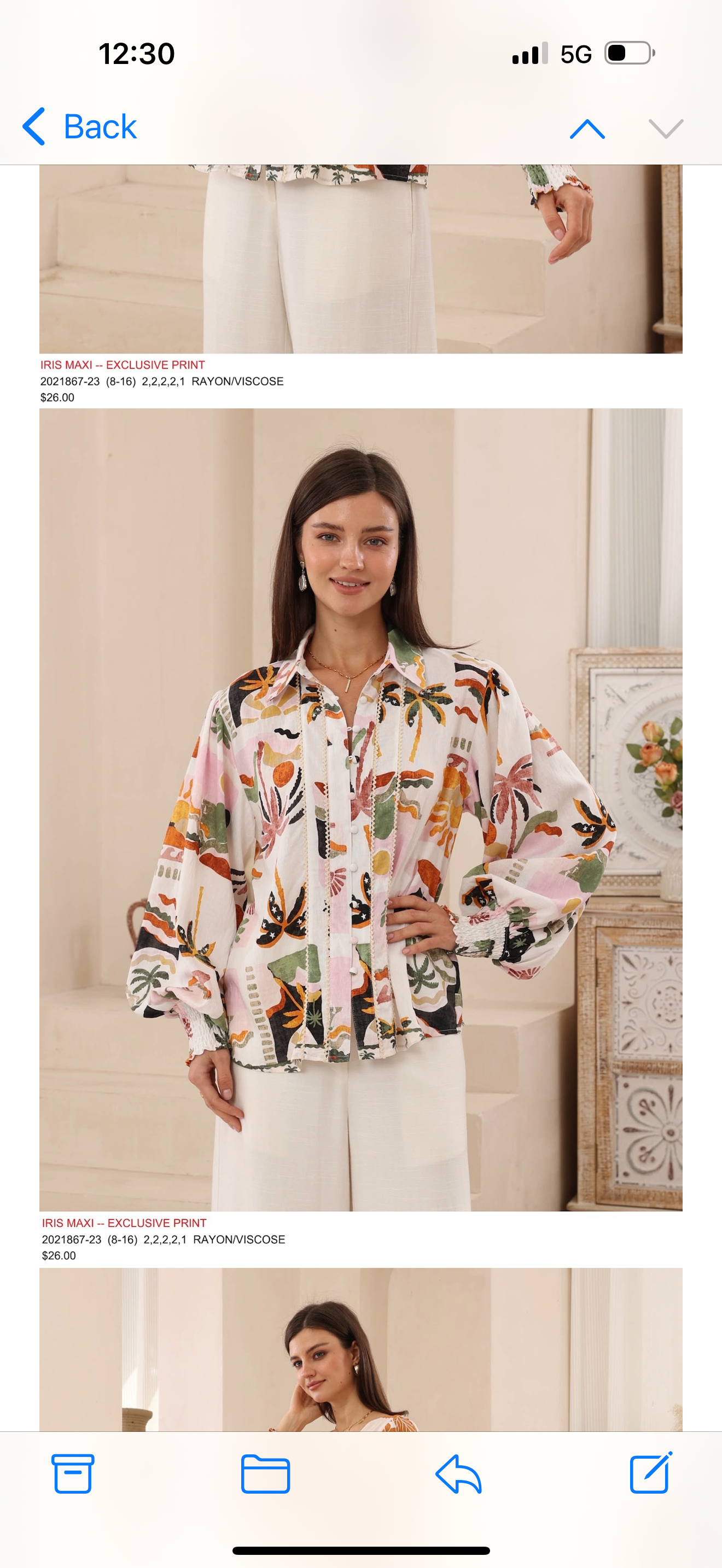 Tropical Elizabeth Blouse