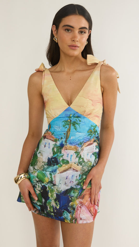 Santorini Multi Mini Dress