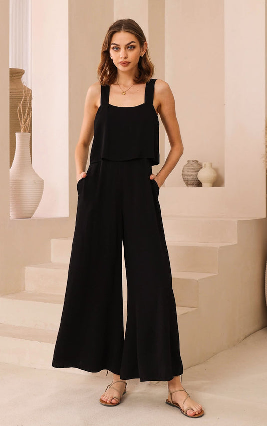 Audrina Black Jumpsuit