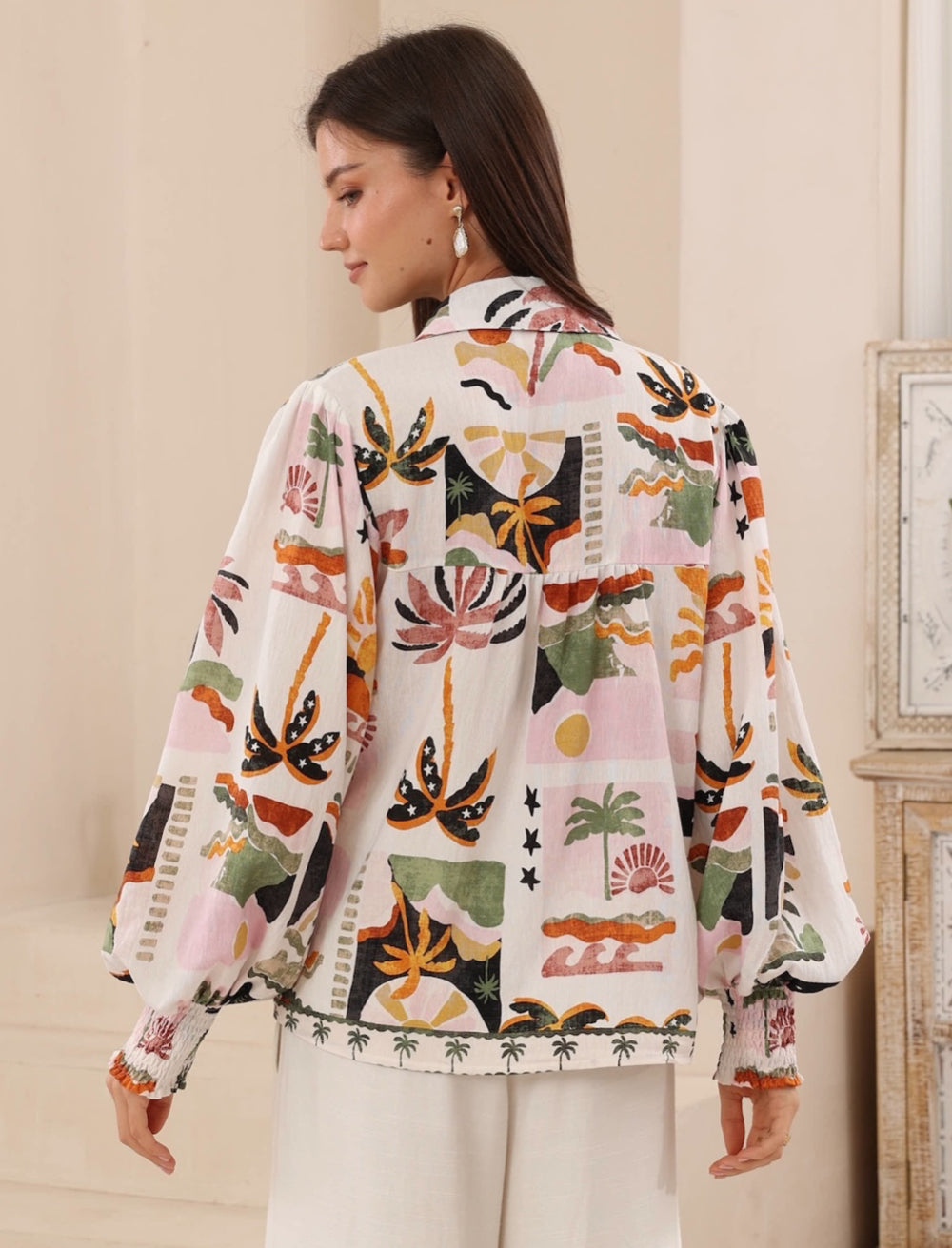 Tropical Elizabeth Blouse