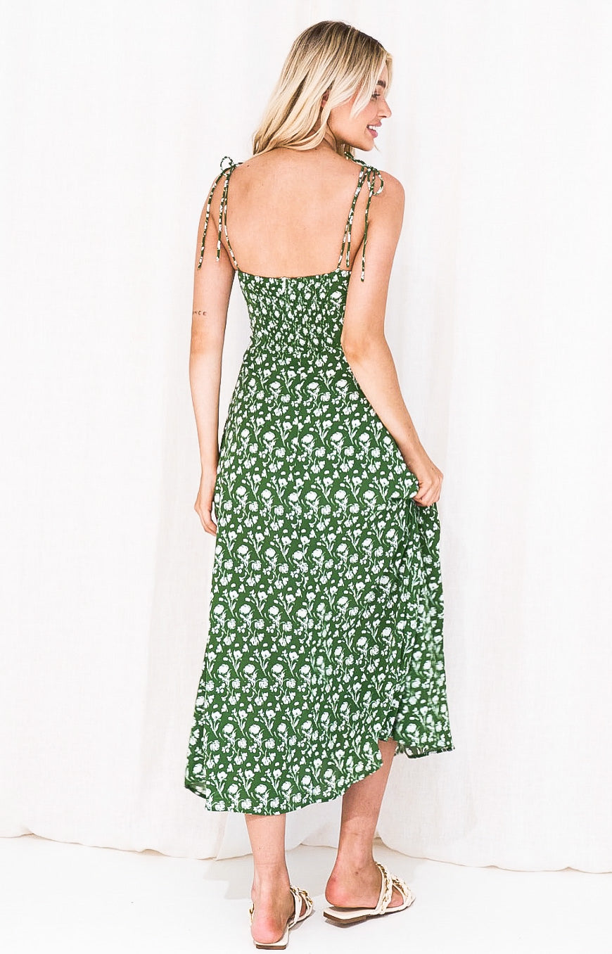 Lolita Green and White Dress
