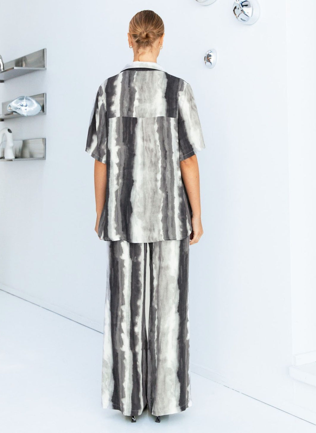 Horizon Black Shirt and Pant Set