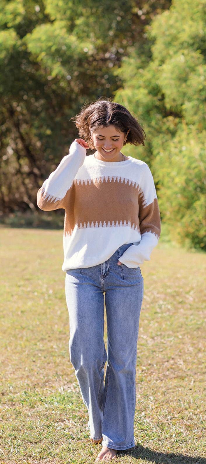 Kayli Washed Light Blue Wide Leg Jean