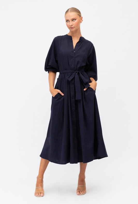 Millan Navy Maxi Dress