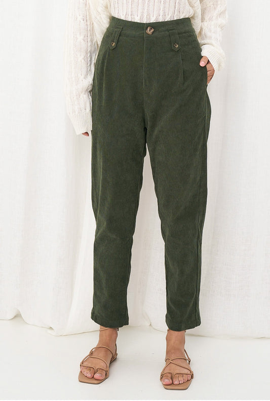 Missy Corduroy Khaki Pant