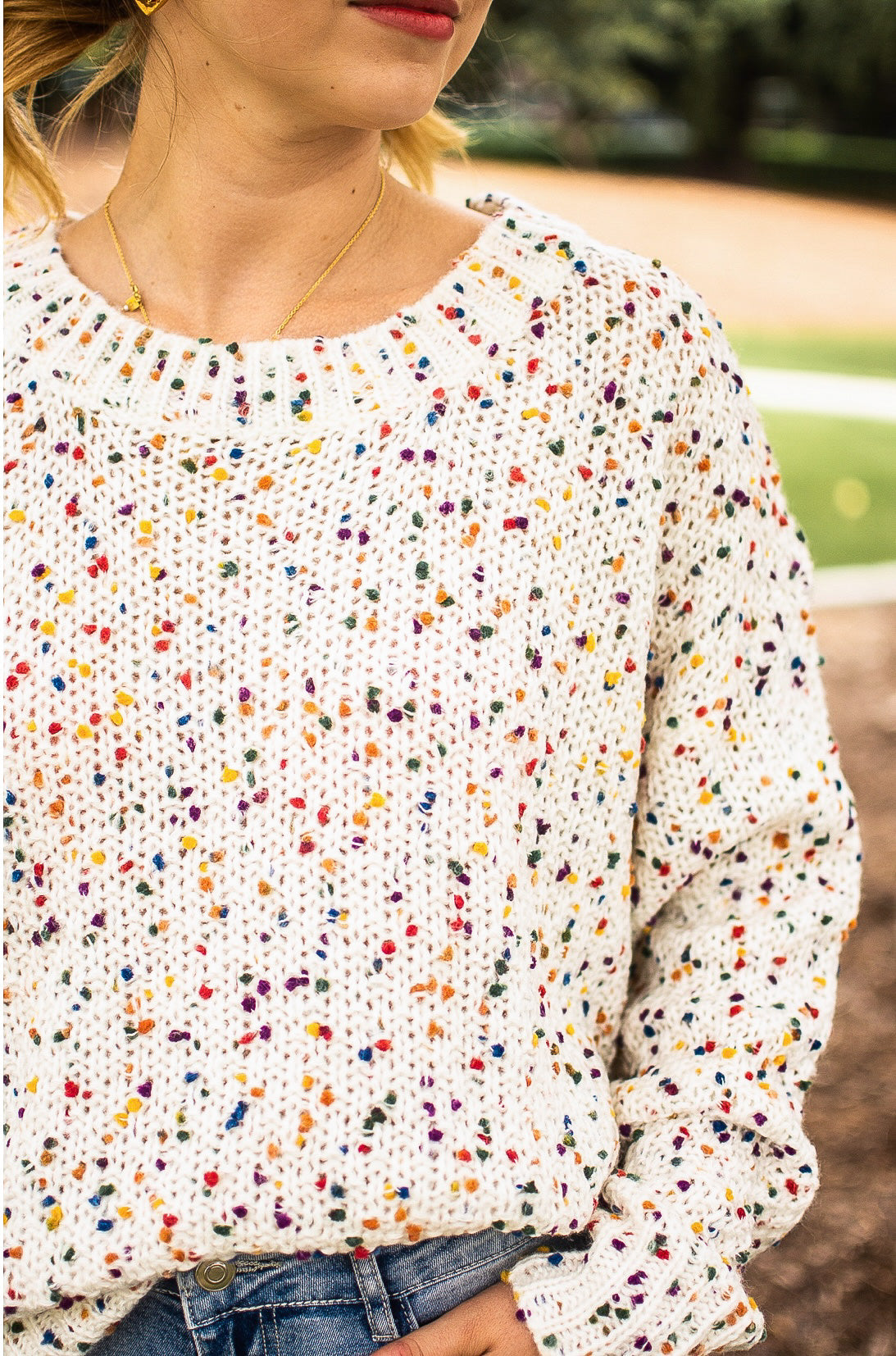 Multi Spot Knitted Jumper