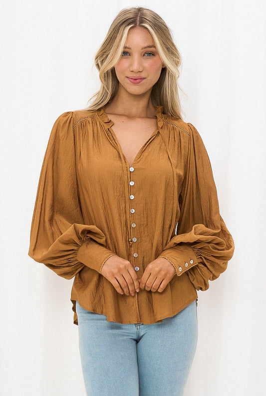 Panama Tan Blouse