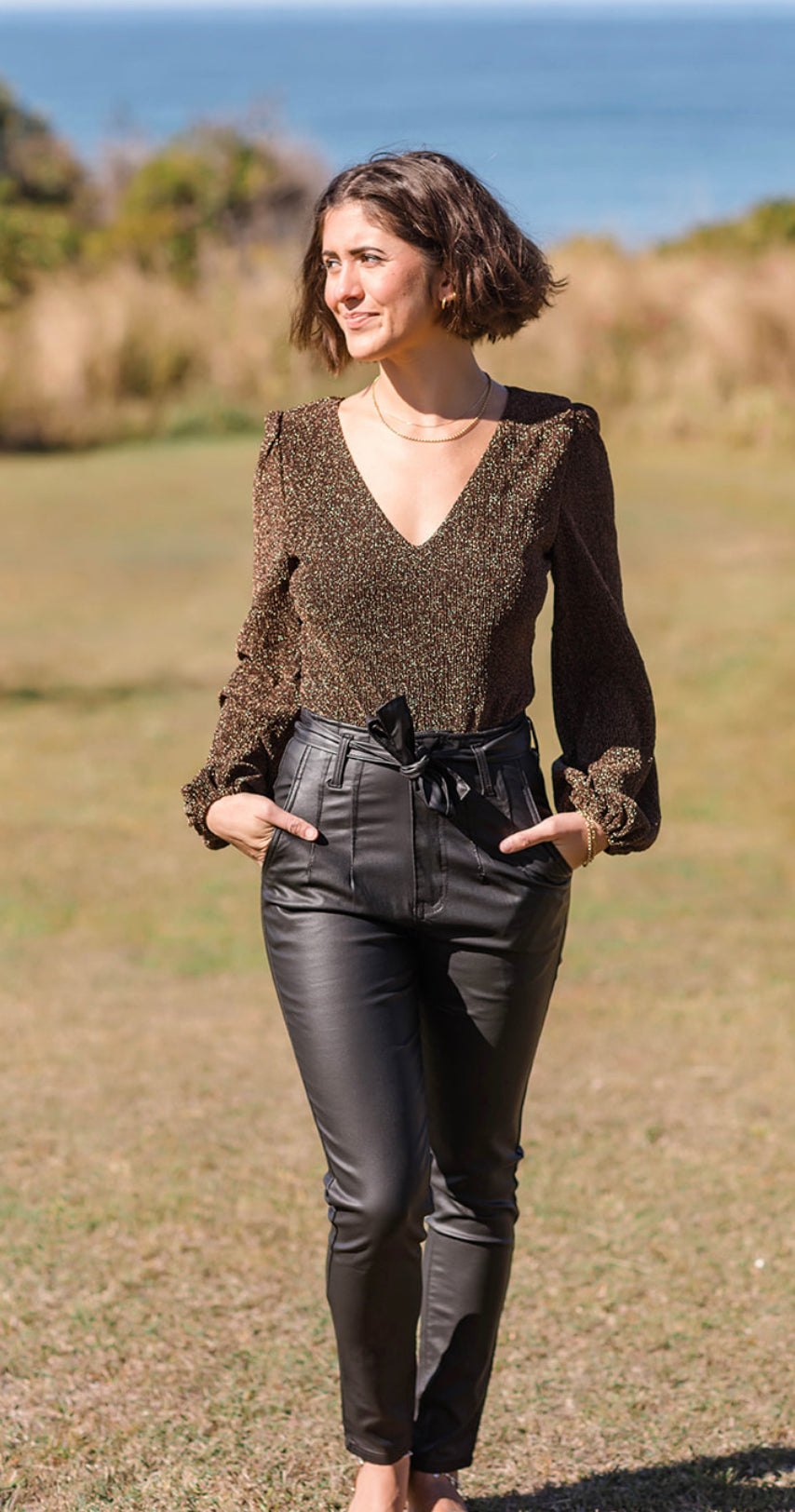 Sandy Coated Stretch Jean