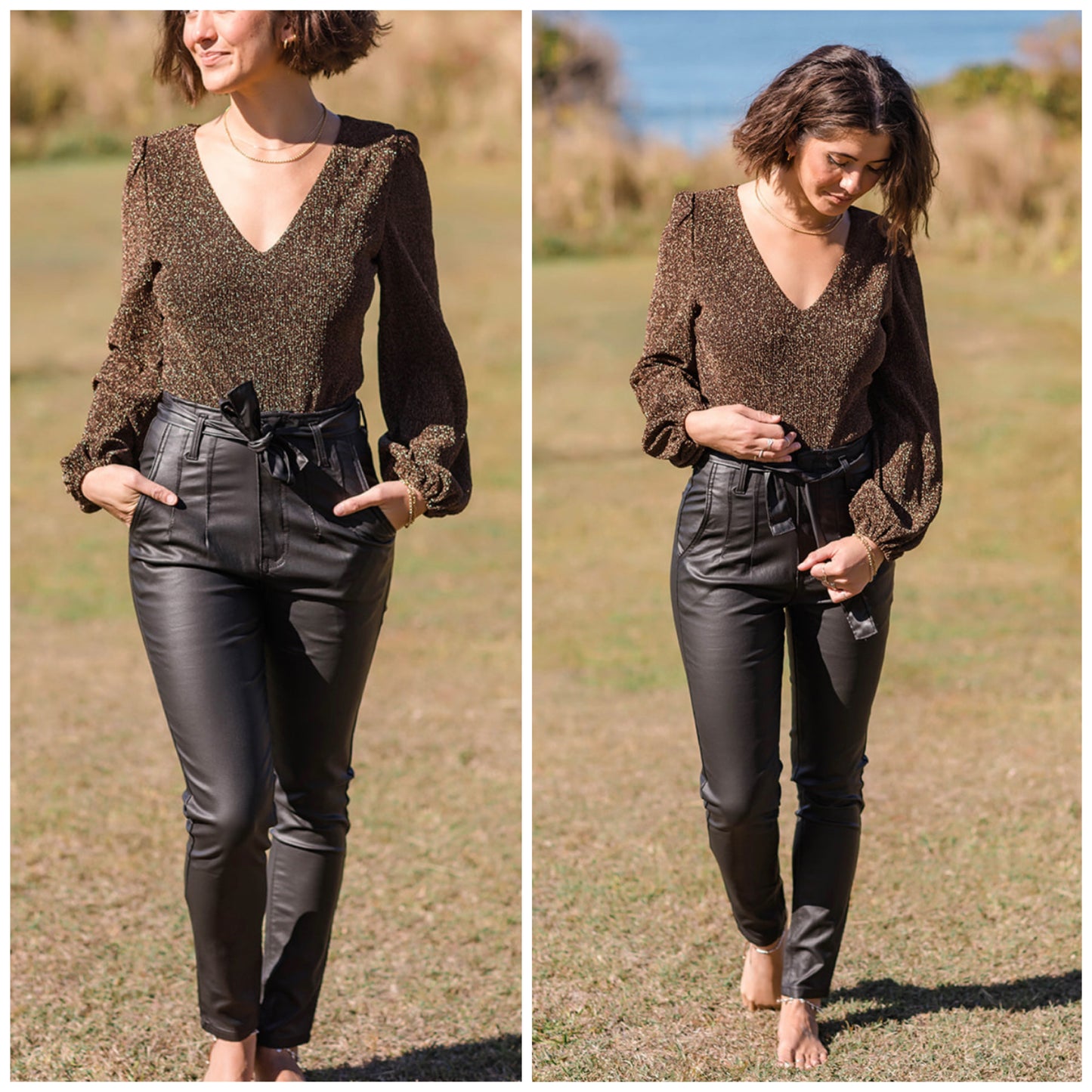 Sandy Coated Stretch Jean