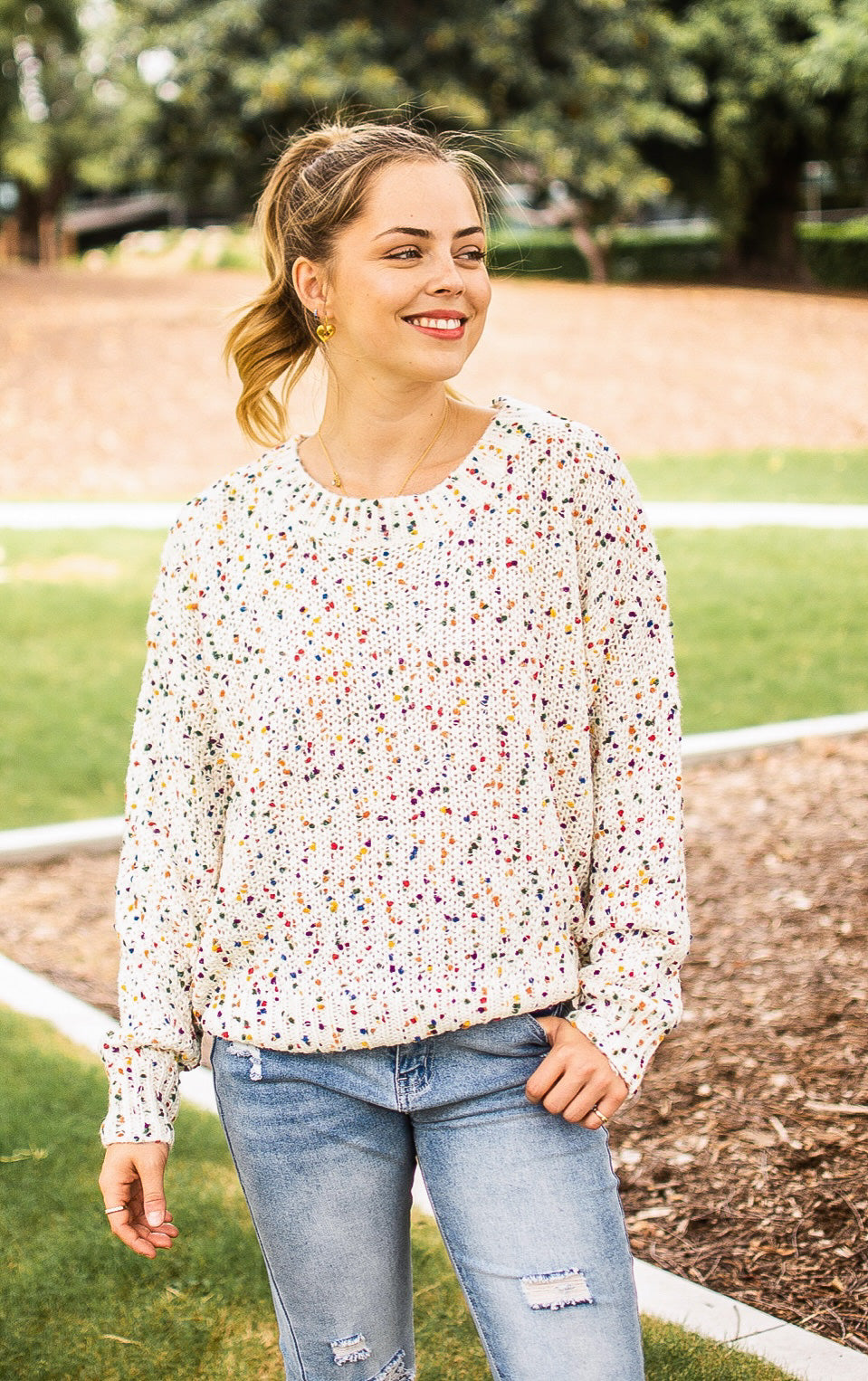 Multi Spot Knitted Jumper