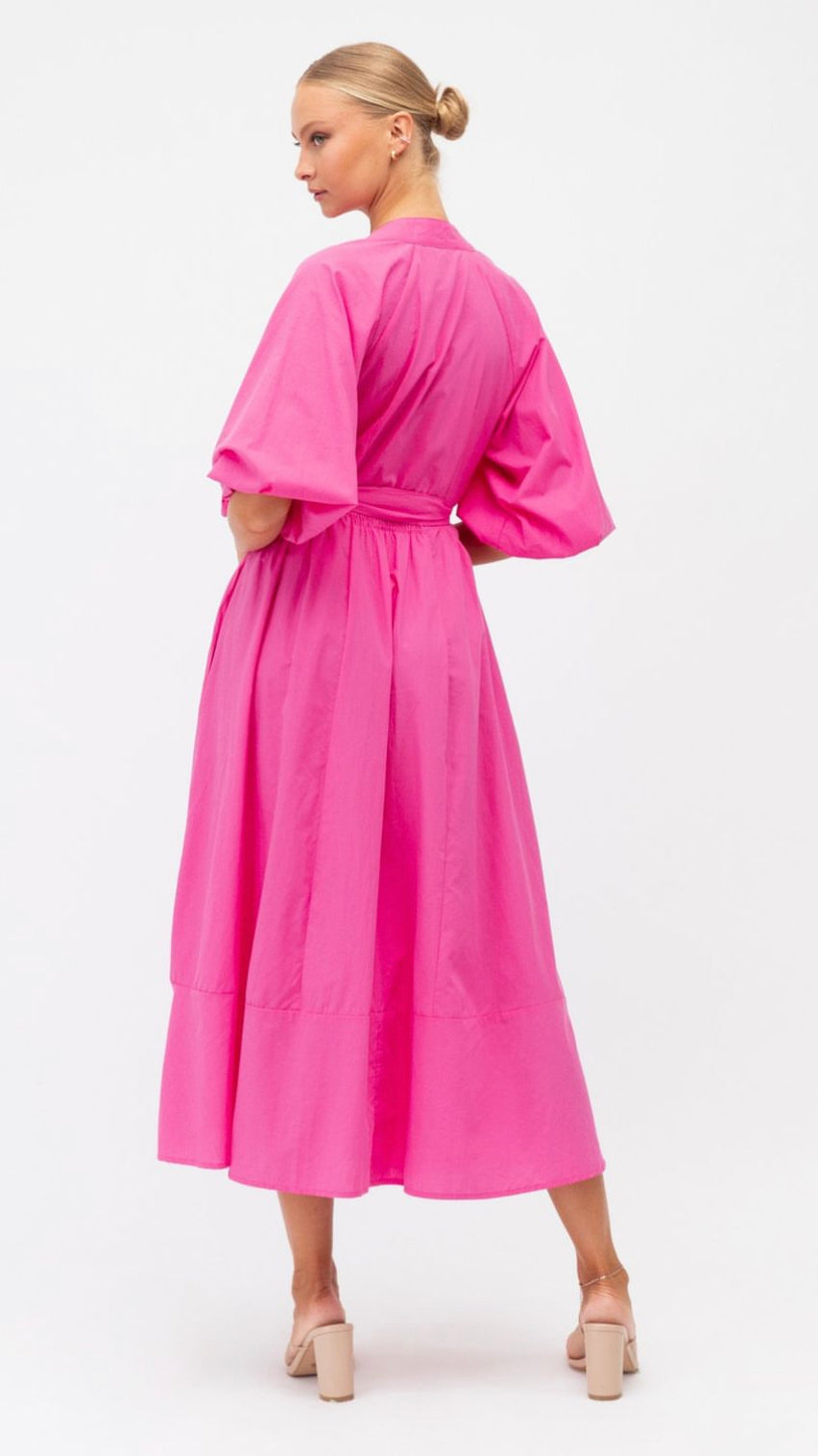 Millan Hot Pink Maxi Dress