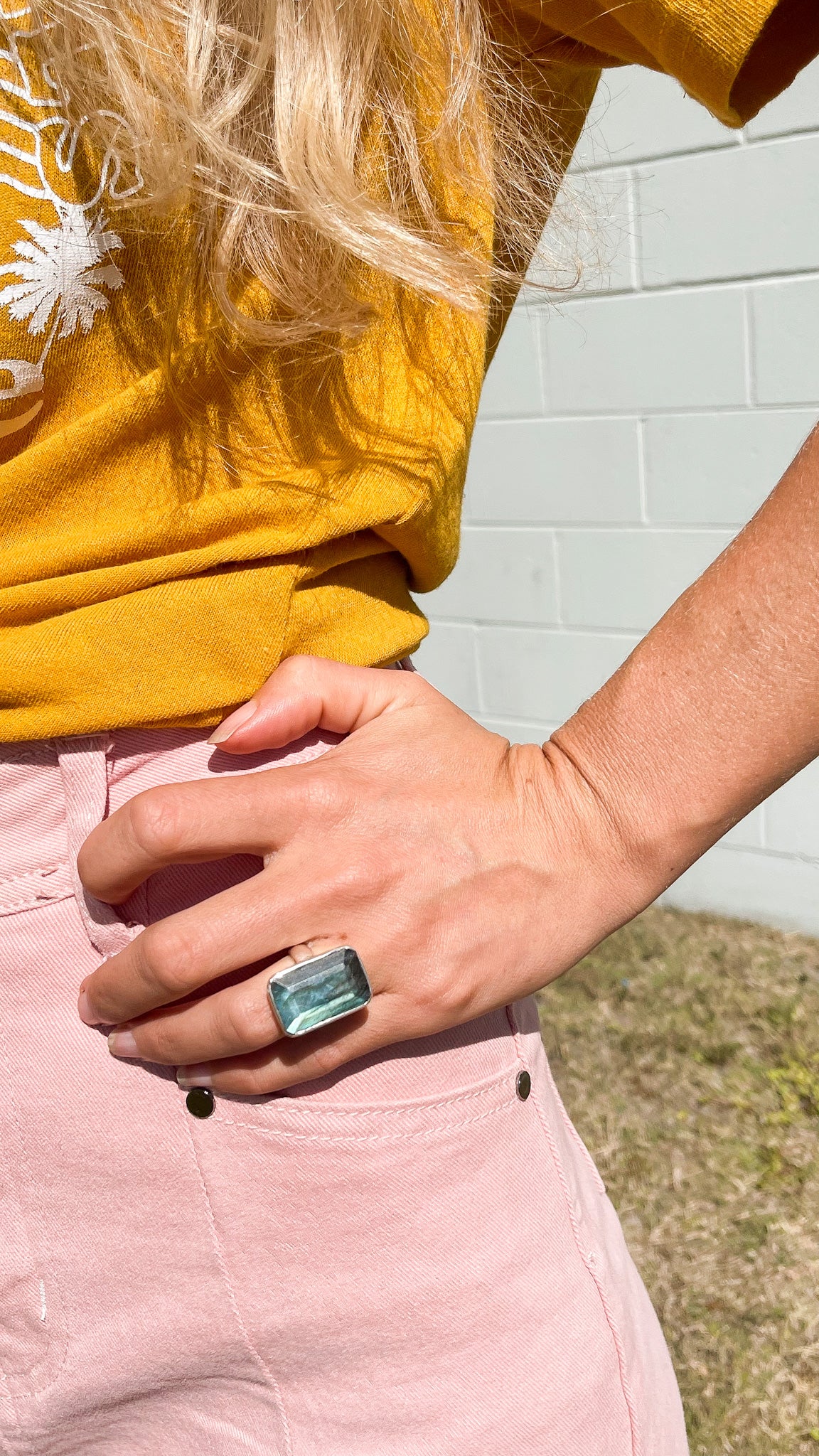 Labradorite Silver Ring