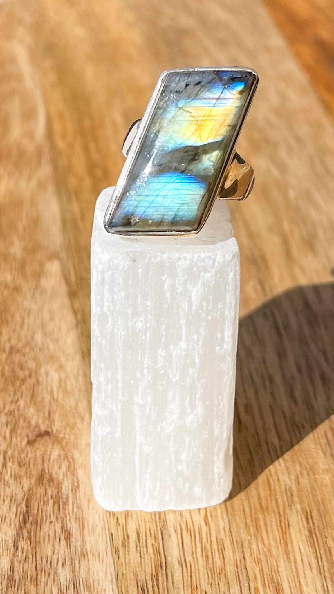 Labradorite Silver Ring