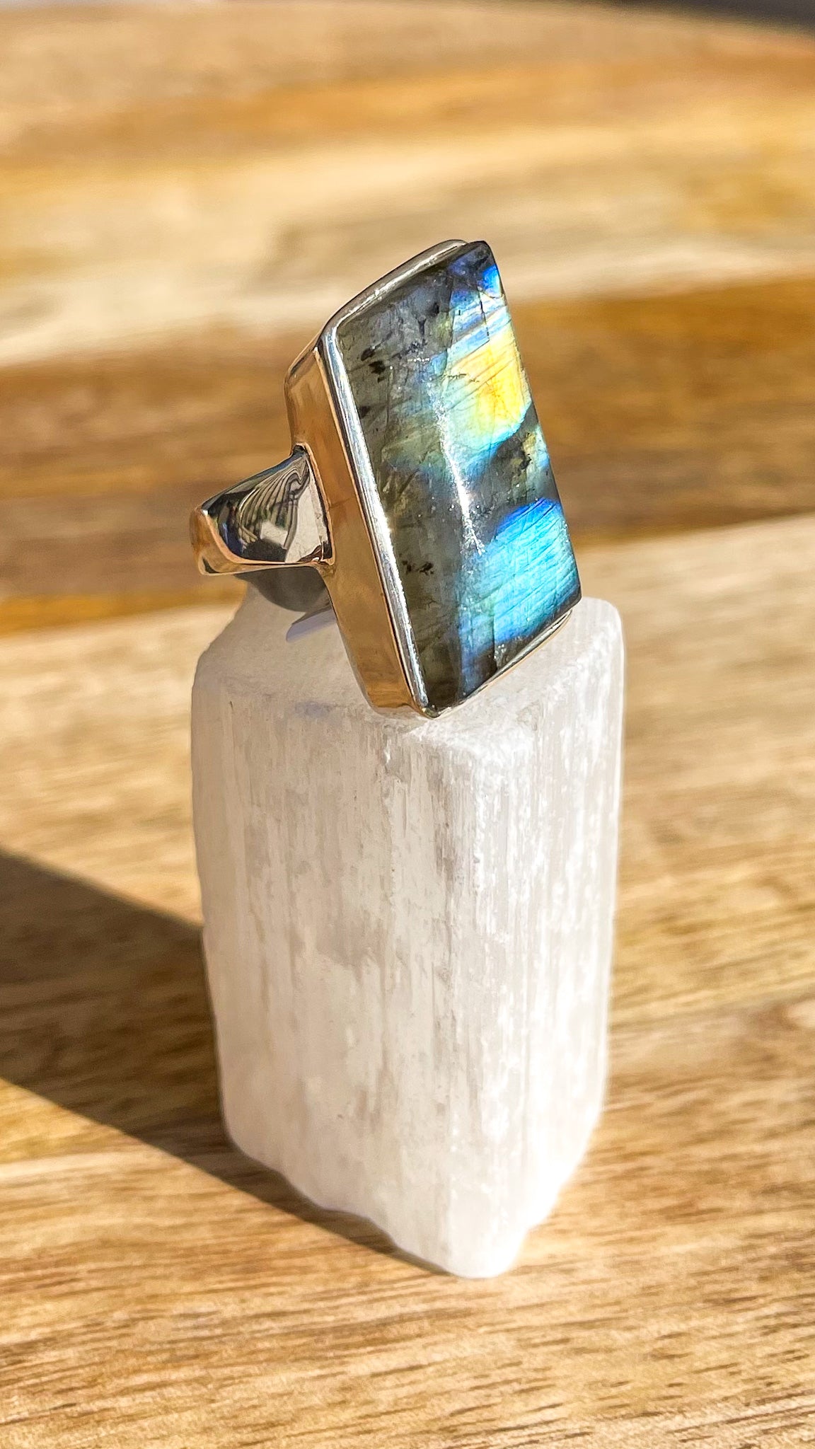 Labradorite Silver Ring