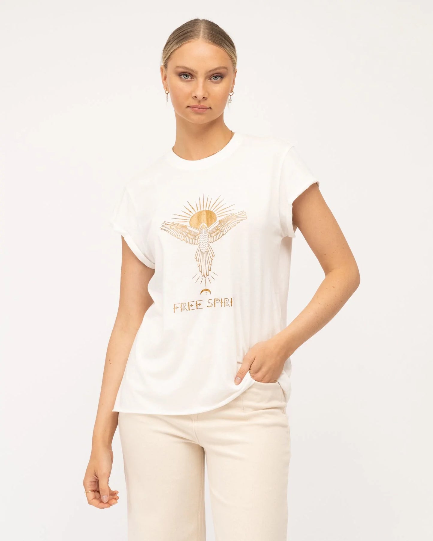 Paper Heart - Free Sprit Tee, White