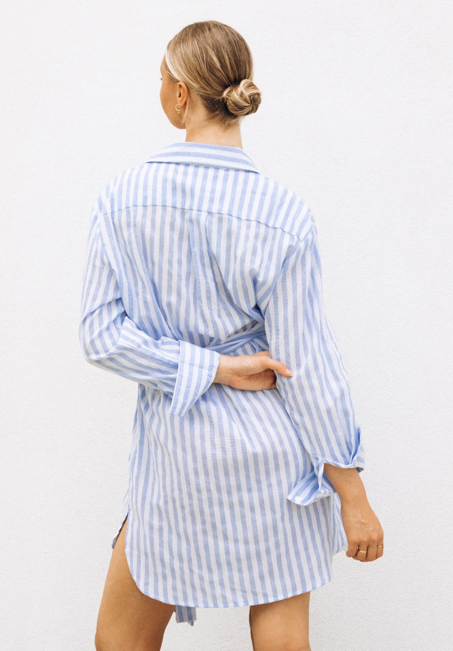 Paper Heart - Shirt Dress, Soft Blue Stripe