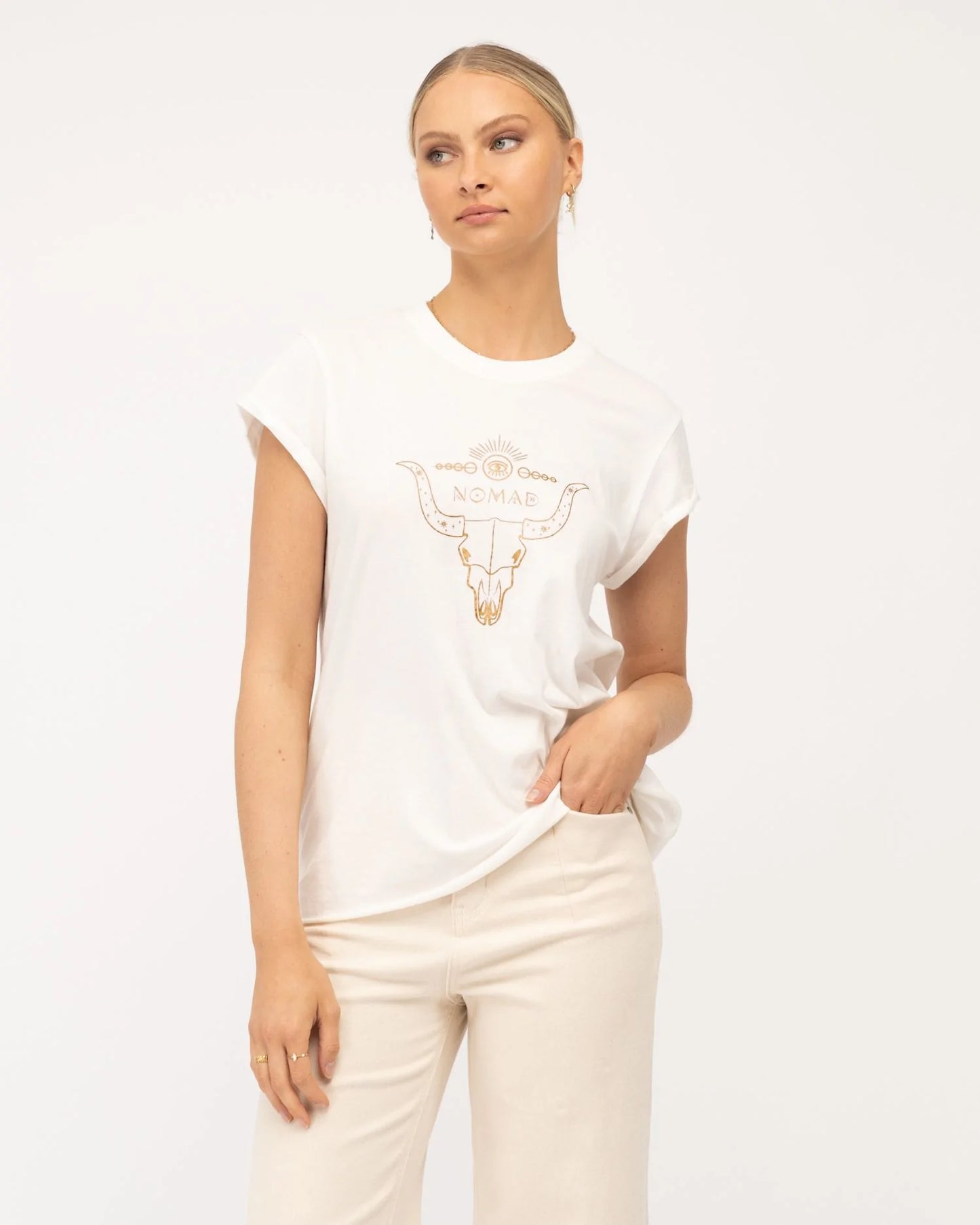 Paper Heart - Nomad Tee, White