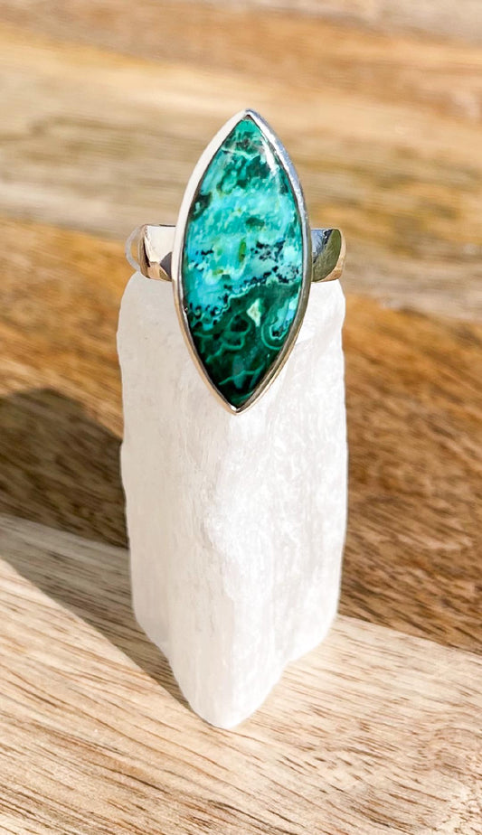 Chrysocolla Malachite Ring